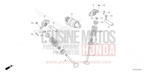 ARBRE A CAMES/SOUPAPE CBF125MER de 2024